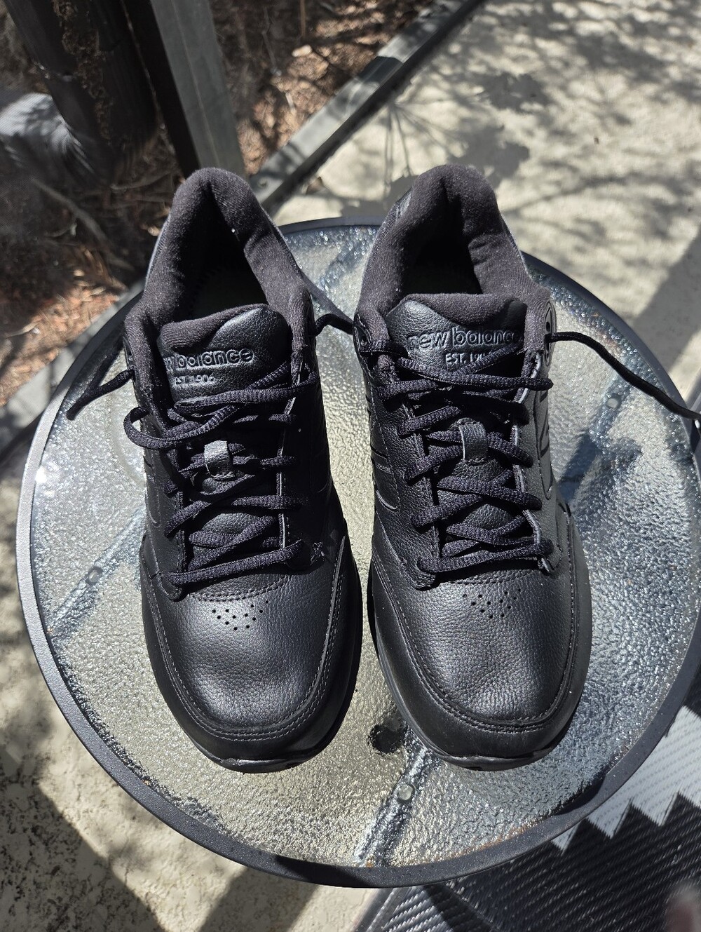 New Balance 928v3 Men's Black Leather Walking Shoes